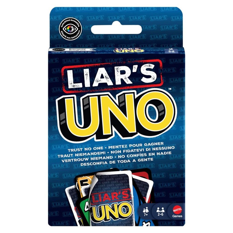 Mattel Games UNO Juego de Cartas Liars 7