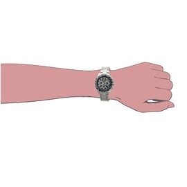 Salvatore Marra SSBK Men's Radio Solar Watch, Business, Analog, Quartz, Waterproof (Silver, Black) with Cross, silver/black, Bracelet Type