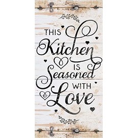 Kitchen Seasoned Vertical - Large Canvas Wall Art - Stretched on a Heavy Wood Frame - Ready to Hang - Perfect Kitchen and Dining Room Decor - Makes a Great Housewarming and Wedding Gift Under $50