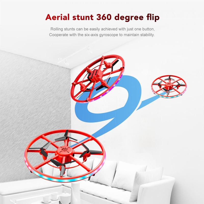 Flying Toys Drone with LED Light Remote Control Hand Drone