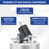 PATIKIL M8 25x25mm Rubber Isolator Mounts, 4 Pcs Rubber Studs