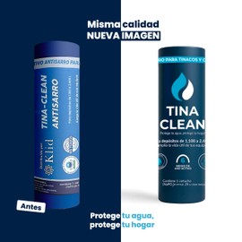 Tina Clean | Antisarro para Tinaco y Cisterna 1100–2400L 6 Meses | Filtro y Suavizador de Agua contra Sarro y Agua Dura