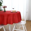 FOLINS&HOME Red Round Tablecloth 60 Inch Waterproof Heavy Duty Wrinkle