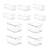Sorbus Clear Plastic Fridge Organizer Bins, Versatile Kitchen, Cabinet, Food