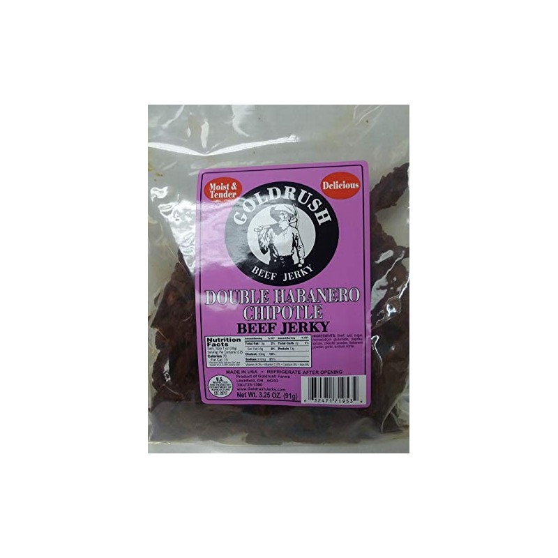 Gold Rush Premium Jerky 15 Oz. (Double Habanero Chipotle)