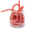 Snacktery Red Strawberry Sour Straws - Flavored Red Sour Gummies