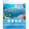 Greatever Dry Snorkel Set,Panoramic Wide View,Anti-Fog Scuba Diving Mask,Professional Snorkeling