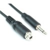 MyCableMart 6 inch 3.5mm Mono TS Male to Female Panel-Mount