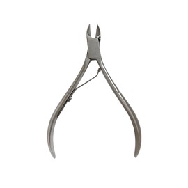 4 piece manicure and pedicure set in beautiful black leather case with press stud closure (black)