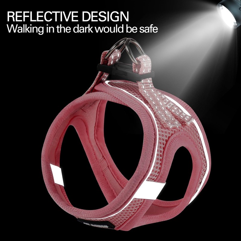 Dog Harness for Small Dogs and Leash Set, Honeycomb Grid,