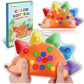 Color Sorting Sensory Toys for Toddlers : Fine Motor Skill Games Learning Toy for Toddlers, Color Matching Preschool Activities Educational Calm Down Montessori Toys for Kids Boy Girl Gifts Ages 3+