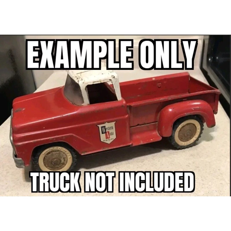 Tonka Western Auto Stickers For Vintage Tonka Pick-up