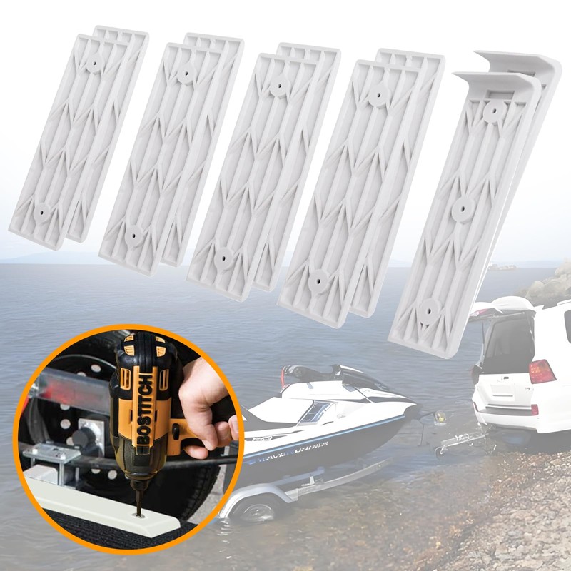 CTMAOYI Boat Trailer bunk Slides,Smoother Boat Bunk Slide Pads, Boat