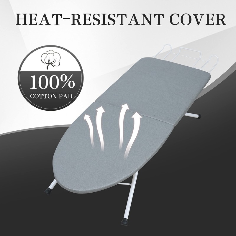 2023 Reinforced Tabletop Ironing Board,Portable Iron Board with Iron Rest,
