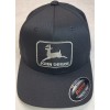 Flexfit John Deere Black Patch on Flexfit Style 6277 Hat