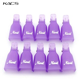 KADS Nail Art Set with 10 Nail Remove Caps 1 Nail Pusher 1 Nail File 2 Nail Brushes 600Pcs Cotton Nail Clean Wipes