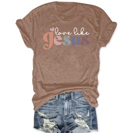 RECUTEWU Christian Shirts for Women: Funny Bible Verse T-Shirts Faith Religious Sayings Short Sleeve Blouse Tees