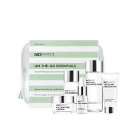 Bioeffect Egf Skincare Set De 5 Muestras Deluxe, Kit On The Go Para Experimentar Un Régimen Diario Hidratante, Anti-Envejecimiento Factor De Crecimiento De Cebada Para Limpiar, Exfoliar