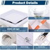 FEITON Square Bathroom Exhaust Fan with LED Light, 110 CFM