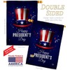 Happy President's Day House Flag Americana Star and Stripes Patriotism