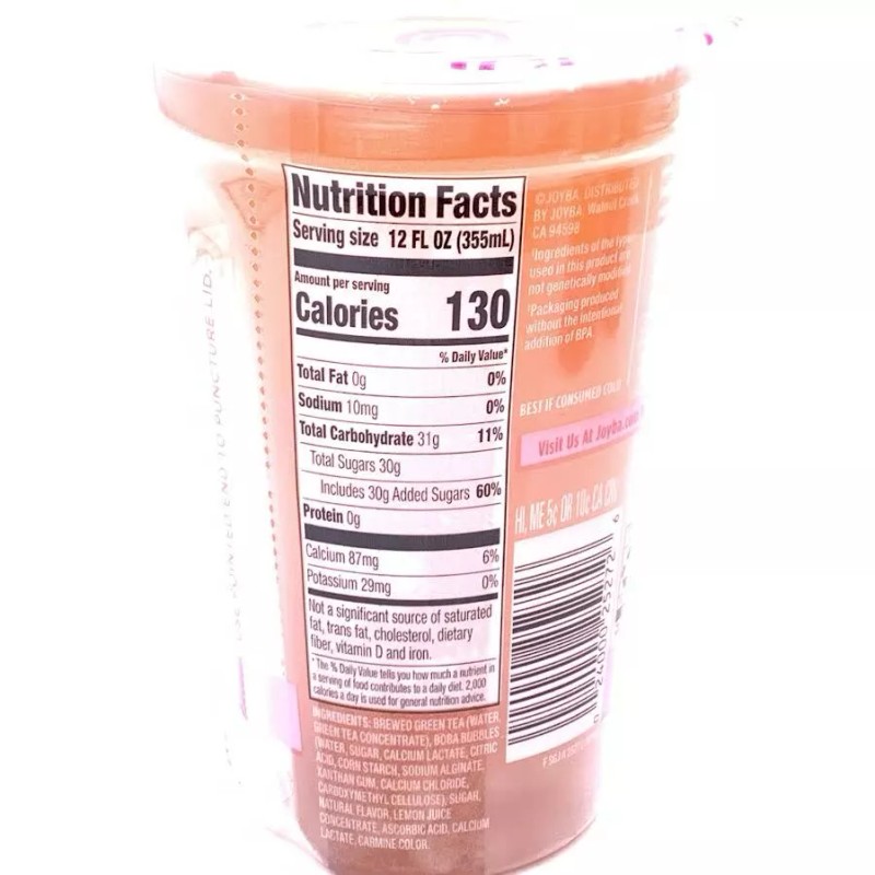 Joyba Bubble Tea Strawberry Lemonade Green Tea 4cup