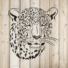Jaguar Head Stencil Template for Walls and Crafts - Reusable