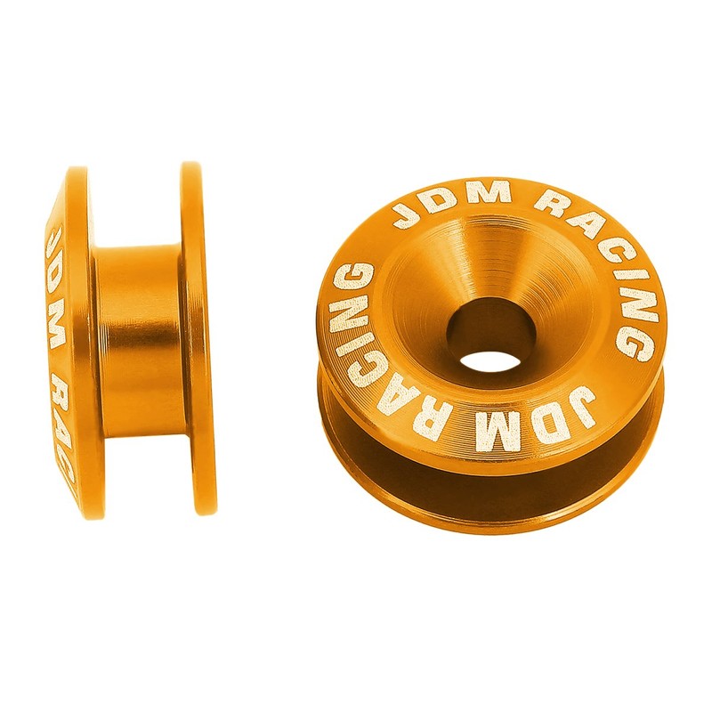 Pack of 4 - Anodized Aluminum Front/Rear Rivet Style Bumper
