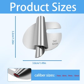 QUTHZZHY Pack of 4 7-10 mm Sewing Rolled Hem Feet Stainless Steel Sewing Rolled Hem Presser Foot Universal Rolled Hem Presser Foot Suitable for All Types of Sewing Machines such as Household and