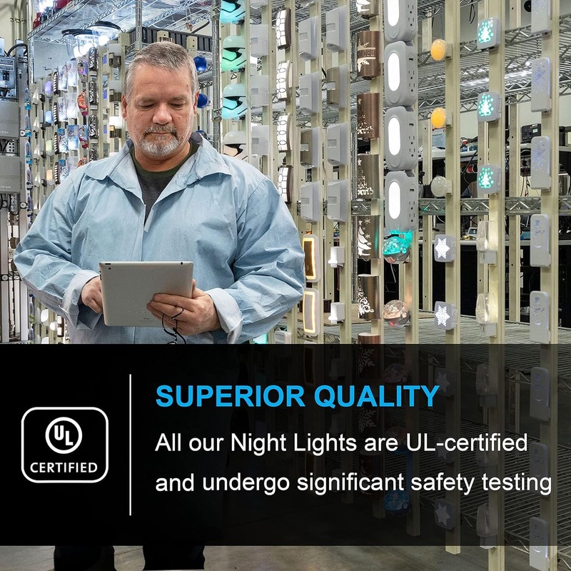 GE SleepLite Jewel LED Night Light, Plug-in, Always on, Amber,