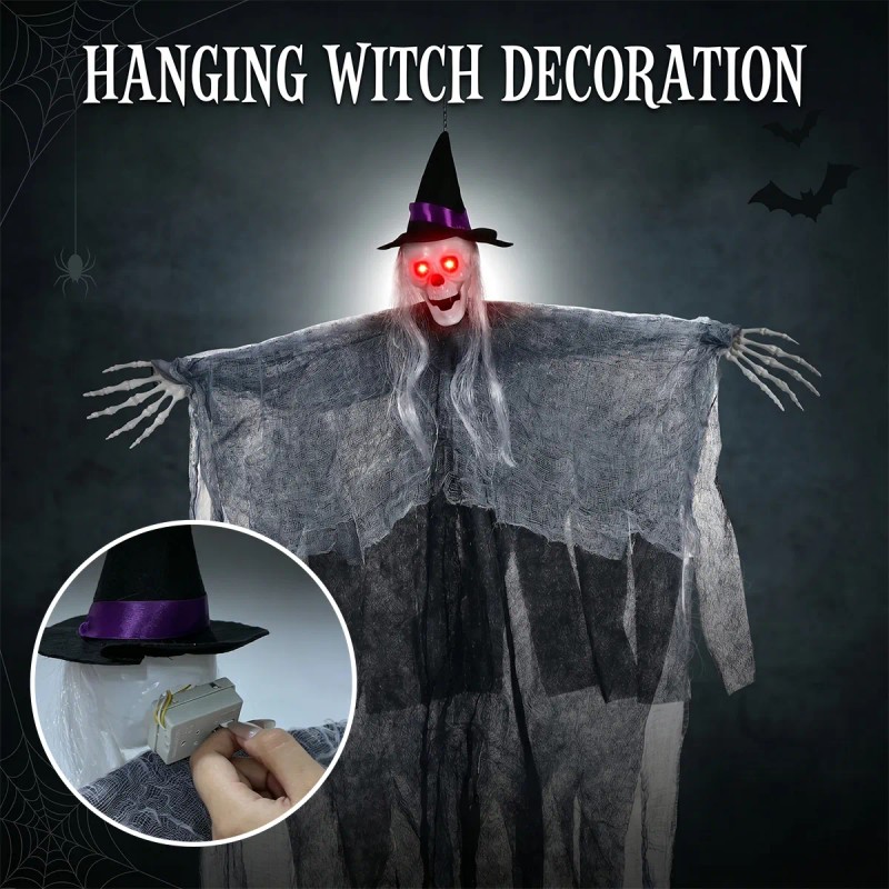 Wayfun - 3pz Decoración De Halloween De Calaveras De Brujas