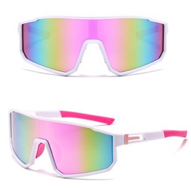 BECILES Sunglasses Cycling Glasses Men Women Sports Glasses Cycling Glasses Protective Glasses Sunglasses Anti-UV for Outdoor Activities such as Cycling Running Climbing Driving Fishing Golf Ski
