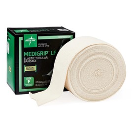 Medline Medigrip LF Elastic Tubular Support Bandages, 1 Roll, Size F: 4"W x 11 yd.