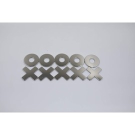 ZIZO Tic Tac Toe Refrigerator Magnets Game Puzzle for Kids and Travel Set 10/Set