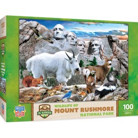 MasterPieces 100 Piece Jigsaw Puzzle for Kids - Mount Rushmore - 14"x19"