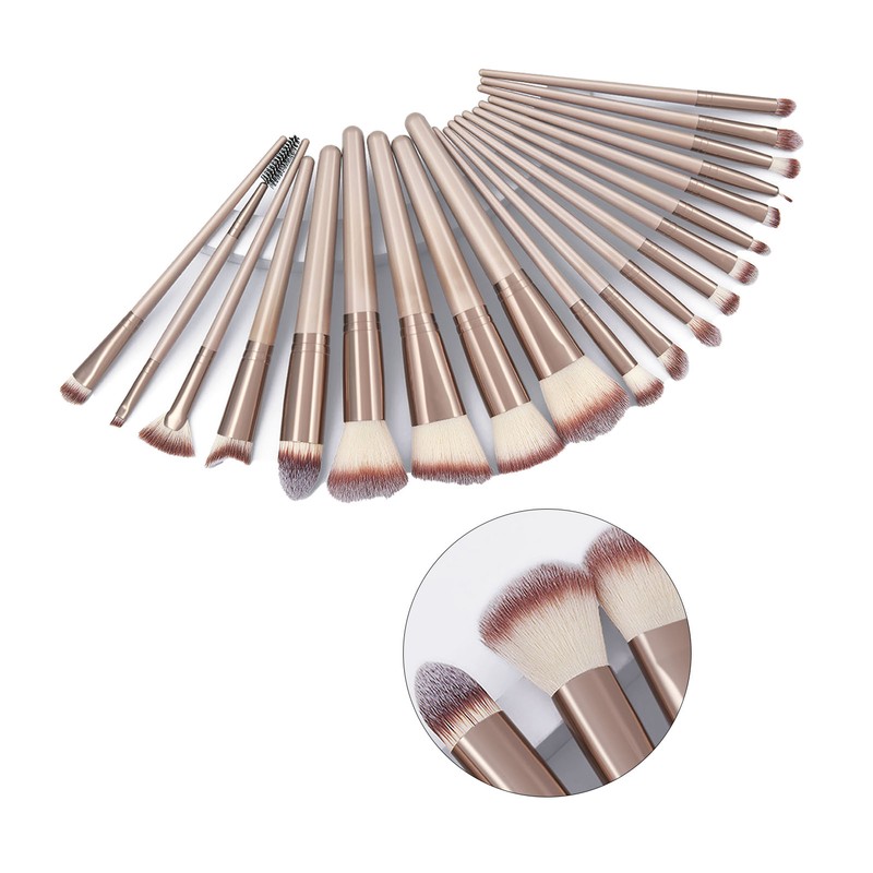 20pcs Makeup Brushes Soft Nylon Hair Skin Friendly Cosmetic Brush