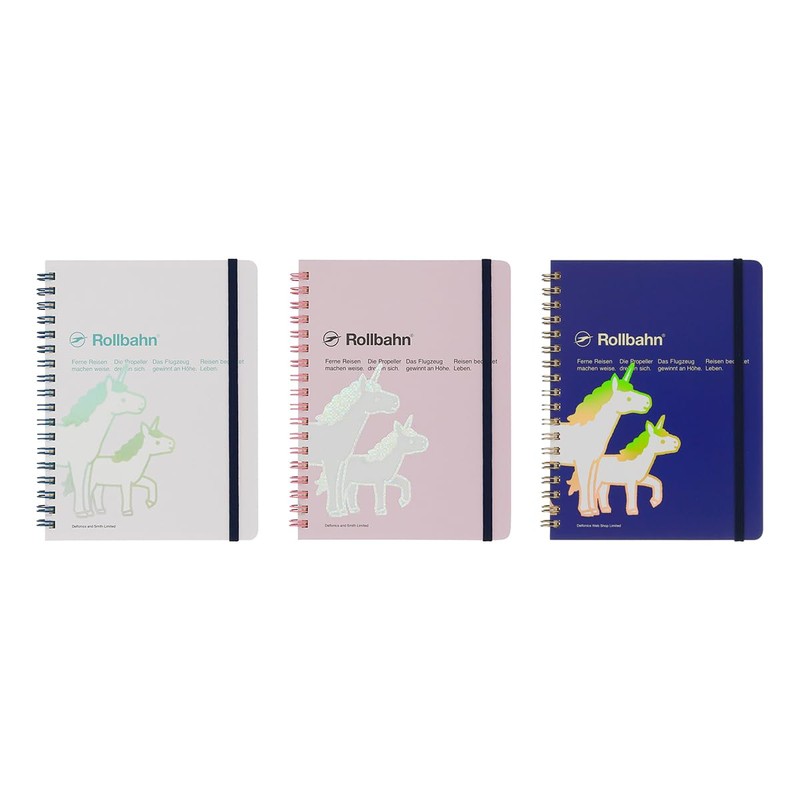 DELFONICS (デルフォニックス) Rollbahn Pocket Memo Unicorn, Large (Dark Blue)