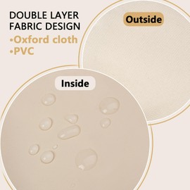 Herrypiggy Dog Muzzle with Oxford, Breathable Dog Mouth Cover Prevent Biting for Small Medium Dogs, Grooming, Barking Chewing Prevention(M,Khaki)