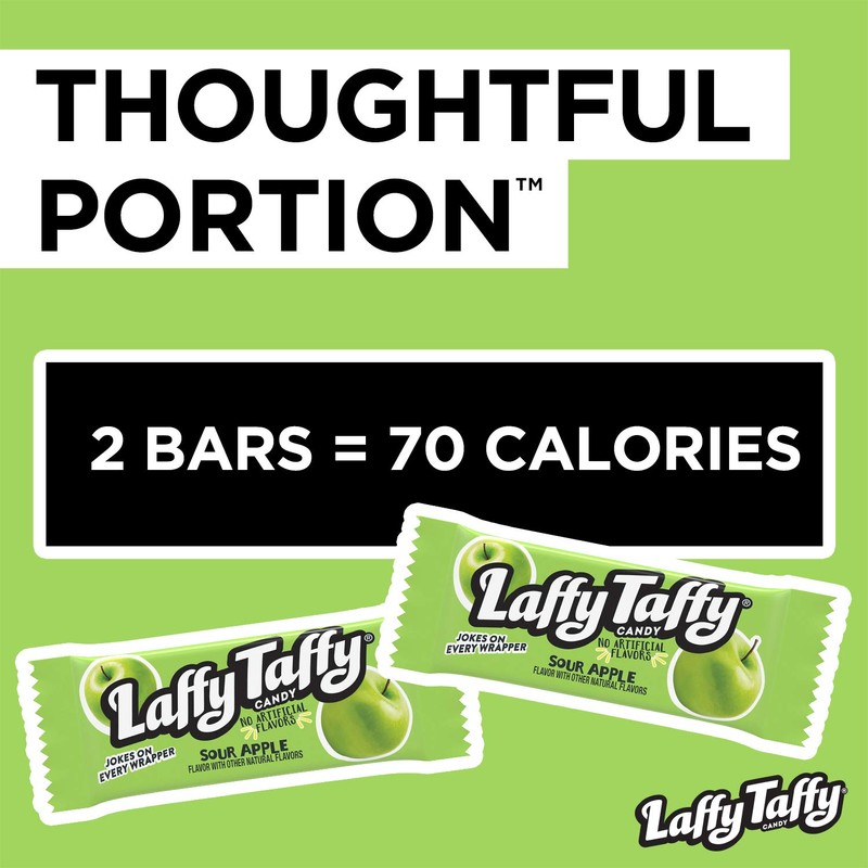 Laffy Taffy Candy, Sour Apple Flavor, 145 Pieces