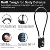 RESET -204 4-Digit Combination Lock with 50 cm Wire Rope,