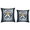 Milk Lovers Lactose Tolerant Throw Pillow