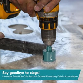 1-3/8 Inch Diamond Hole Saw - 35 mm Triangle Shank Diamond Core Drill Bit for Cordless Drill & Drill Press, Dry/Wet Hole Opener, Ideal for Tile Granite Marble Glass Ceramic Brick Stone