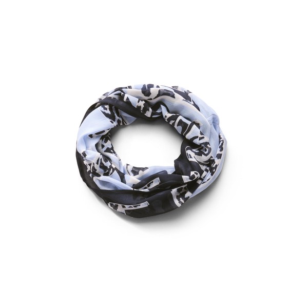 Cecil Women's Patterned Loop Scarf, Urban Dark Blue, Unit size
