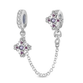 Pandach Women's Charm Pendant for Bracelet, 925 Sterling Silver, Charms Beads, Fits Bracelet and Necklace, Compatible with European Bracelets for Women and Girls, Sterling Silver