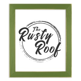 The Rusty Roof - Distressed Emily Leafy Green - Solid Wood Picture Frame - 10x12