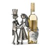 CE 28cm Silver Floor Standing Just Married Bottle Holder