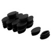 sourcing map Plastic Table Chair Leg Feet Oval Pipe Tube