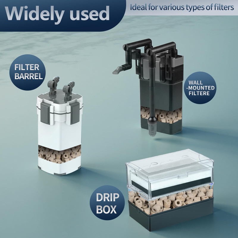 boxtech Fish Tank Filter Media, Bio Filter Media - Water