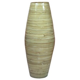 27.5" Tall Bamboo Floor Vase (Natural)