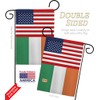 Nationality Ireland US Friendship Garden Flag Regional Nation International World