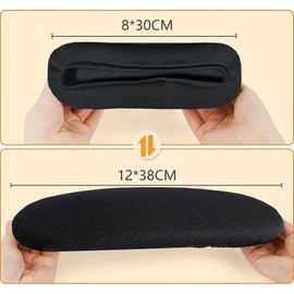 Office Computer Chair Arm Covers, Extended and Thickened Armrest Cover Arm Rest Protector, Washable Armrest Pad Covers 1 Pair of Polyester Fabric Stretchy Desk Chair Rotating Chair